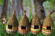 Load image into Gallery viewer, Handmade teardrop shaped bird nest measuring 13x28cm - Marissa&#39;s Garden &amp; Gift
