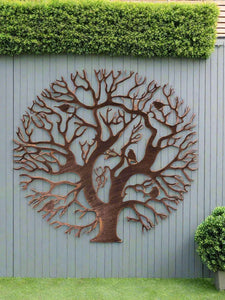 Tree of life bronze with a black touch wall art for outdoors and indoors 60cm - Marissa's Garden & Gift