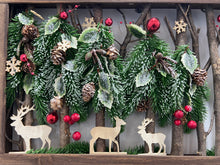 Load image into Gallery viewer, Handmade Christmas table wooden deco 50 x 30 x 5cm decor/christmas/seasonal/shelf seasonal decorations
