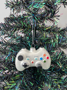 Glass Christmas tree video game controller Christmas bauble tree hanging decoration/christmas/seasonal/ glass hanging item