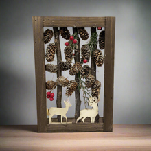 Load image into Gallery viewer, Handmade Christmas wooden scene table decor/christmas/seasonal/shelf seasonal decorations
