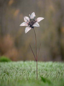 Fleur de jardin en métal 125cm