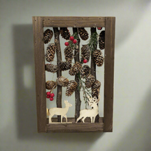 Charger l&#39;image dans la galerie, Handmade Christmas wooden scene table decor/christmas/seasonal/shelf seasonal decorations
