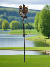 Afbeelding in Gallery-weergave laden, Handmade powder coated owl sculpture rocker 164cm tall - Marissa&#39;s Garden &amp; Gift
