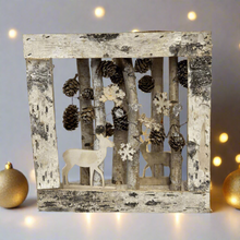 Load image into Gallery viewer, Handmade Christmas wooden scene table decor/christmas/seasonal/shelf seasonal decorations
