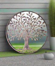 Load image into Gallery viewer, Tree of life bronze resin touch Outdoor/Indoor mirror/ mirrored wall art - Marissa&#39;s Garden &amp; Gift
