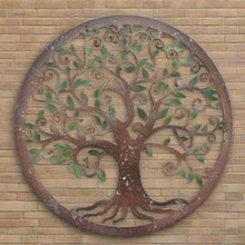 Charger l&#39;image dans la galerie, Handmade peeling effect tree of life wall art indoors/outdoors 60cm
