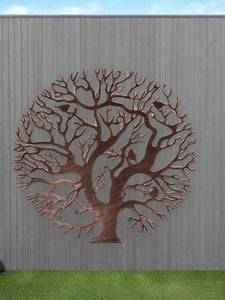 Tree of life bronze with a black touch wall art for outdoors and indoors 60cm - Marissa's Garden & Gift