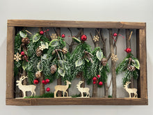 Load image into Gallery viewer, Handmade Christmas table wooden deco 50 x 30 x 5cm decor/christmas/seasonal/shelf seasonal decorations
