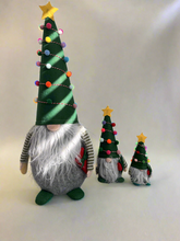 Load image into Gallery viewer, Handmade family of tree gonk measuring 55cm 25cm and 14cm in height
