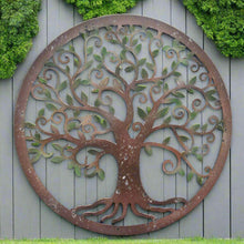 Laden Sie das Bild in den Galerie-Viewer, Handmade peeling effect tree of life wall art indoors/outdoors 60cm - Marissa&#39;s Garden &amp; Gift
