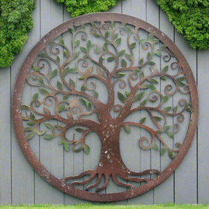 Handmade peeling effect tree of life wall art indoors/outdoors 60cm