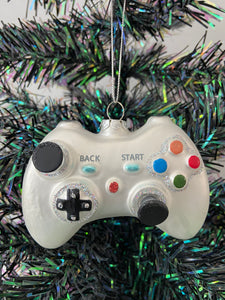 Glass Christmas tree video game controller Christmas bauble tree hanging decoration/christmas/seasonal/ glass hanging item