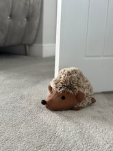 Load image into Gallery viewer, Handmade hedgehog door stop Indoor 27cmLx 19cm W x 14cm H
