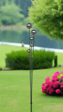 Load image into Gallery viewer, Handmade stainless steel balls rusty poles garden decor,Metal garden decor, metal yard art, outdoor metal decor,metal garden sculpture 180cm - Marissa&#39;s Garden &amp; Gift
