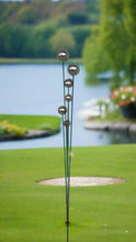 Load image into Gallery viewer, Handmade stainless steel balls rusty poles garden decor,Metal garden decor, metal yard art, outdoor metal decor,metal garden sculpture 180cm - Marissa&#39;s Garden &amp; Gift
