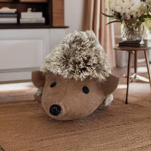 Load image into Gallery viewer, Handmade hedgehog door stop Indoor 27cmLx 19cm W x 14cm H
