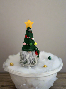 Handmade small tree gonk measuring 14cm height.