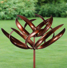 Load image into Gallery viewer, Burghley garden wind sculpture spinner bronze - Marissa&#39;s Garden &amp; Gift
