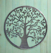 Indlæs billede til gallerivisning Handmade silver tree of life wall art indoors/outdoors 60cm - Marissa&#39;s Garden &amp; Gift
