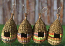 Load image into Gallery viewer, Handmade teardrop shaped bird nest measuring 13x28cm - Marissa&#39;s Garden &amp; Gift
