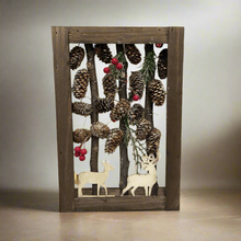 Load image into Gallery viewer, Handmade Christmas wooden scene table decor/christmas/seasonal/shelf seasonal decorations
