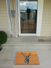 Laden Sie das Bild in den Galerie-Viewer, Stag Head Indoor &amp; Outdoor Coir Doormat 60x 40 x 2cm
