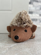 Load image into Gallery viewer, Handmade hedgehog door stop Indoor 27cmLx 19cm W x 14cm H
