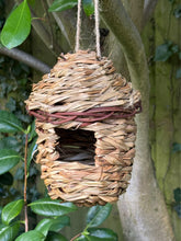 Load image into Gallery viewer, Handmade hut weave rattan birdhouse 14 x 14 x 17cm
