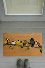 Indlæs billede til gallerivisning Doormat Indoor / Outdoor | Non Slip Bold Bird Design Entrance Welcome Mat (line of birds)60 x 40 x 20cm
