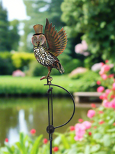 Afbeelding in Gallery-weergave laden, Handmade powder coated owl sculpture rocker 164cm tall - Marissa&#39;s Garden &amp; Gift
