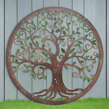 Laden Sie das Bild in den Galerie-Viewer, Handmade peeling effect tree of life wall art indoors/outdoors 60cm - Marissa&#39;s Garden &amp; Gift
