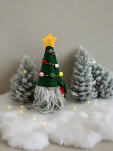 Handmade small tree gonk measuring 14cm height.