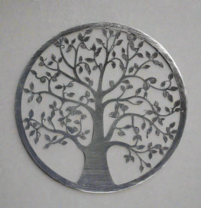 Handmade silver tree of life wall art indoors/outdoors 60cm - Marissa's Garden & Gift