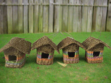 Load image into Gallery viewer, Handmade house weave rattan birdhouse with roof measuring 17x17x21cm - Marissa&#39;s Garden &amp; Gift
