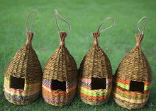 Load image into Gallery viewer, Handmade teardrop shaped bird nest measuring 13x28cm - Marissa&#39;s Garden &amp; Gift
