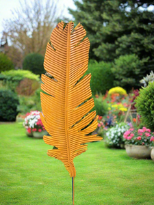 Handmade rusty garden/outdoor Palm leaf 170cm