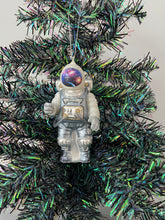 Load image into Gallery viewer, Glass Christmas astronaut Christmas bauble tree hanging decoration/christmas/seasonal/ glass hanging item
