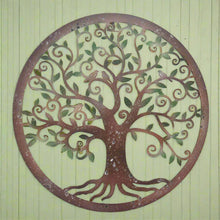 Charger l&#39;image dans la galerie, Handmade peeling effect tree of life wall art indoors/outdoors 60cm
