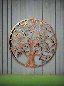 Handmade bronze tree of life wall art  indoors/outdoors 40cm - Marissa's Garden & Gift