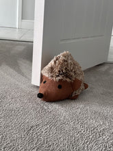 Load image into Gallery viewer, Handmade hedgehog door stop Indoor 27cmLx 19cm W x 14cm H
