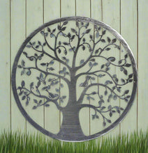 Indlæs billede til gallerivisning Handmade silver tree of life wall art indoors/outdoors 60cm - Marissa&#39;s Garden &amp; Gift
