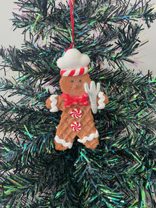 Resin Christmas gingerbread man Christmas bauble tree hanging decoration/christmas/seasonal/ resin hanging item