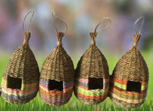 Load image into Gallery viewer, Handmade teardrop shaped bird nest measuring 13x28cm - Marissa&#39;s Garden &amp; Gift
