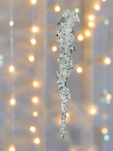 Load image into Gallery viewer, Handmade christmas tree hanging icicle measuring 4 x 2.5 x 23.5cm 4 pieces
