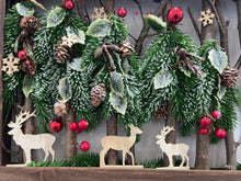 Load image into Gallery viewer, Handmade Christmas table wooden deco 50 x 30 x 5cm decor/christmas/seasonal/shelf seasonal decorations
