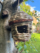 Charger l&#39;image dans la galerie, Handmade hut weave rattan birdhouse 14 x 14 x 17cm - Marissa&#39;s Garden &amp; Gift
