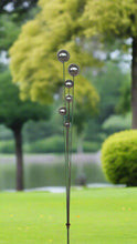 Load image into Gallery viewer, Handmade stainless steel balls rusty poles garden decor,Metal garden decor, metal yard art, outdoor metal decor,metal garden sculpture 180cm - Marissa&#39;s Garden &amp; Gift
