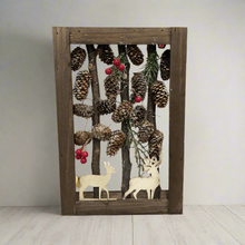 Load image into Gallery viewer, Handmade Christmas wooden scene table decor/christmas/seasonal/shelf seasonal decorations
