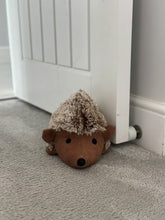 Load image into Gallery viewer, Handmade hedgehog door stop Indoor 27cmLx 19cm W x 14cm H
